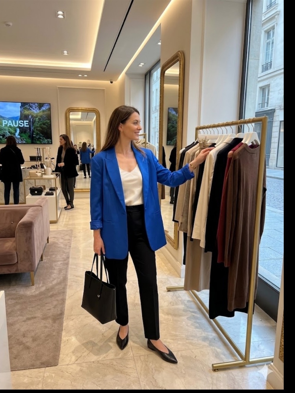 Vici Royal Blue Single-Button Blazer